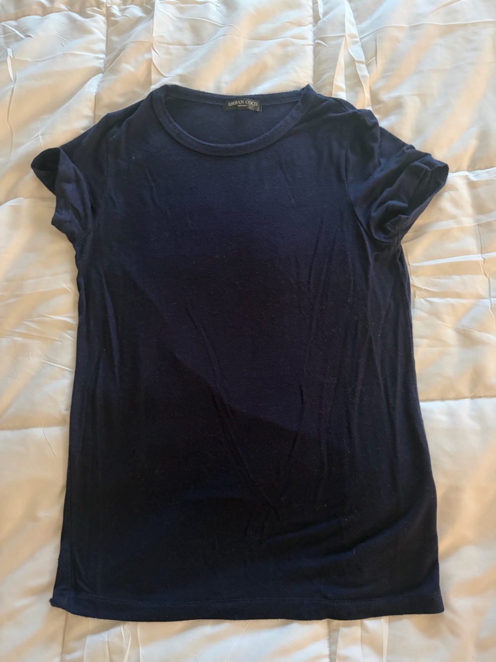 Women's Navy Short Sleeve Crew Tee